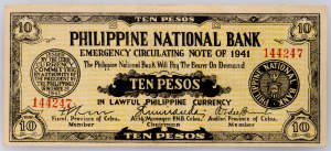 Filipiny, 10 peso 1941