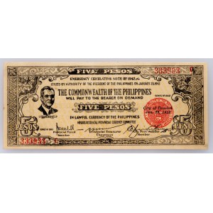 Philippines, 5 Pesos 1942