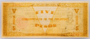 Philippines, 5 Pesos 1942