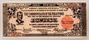 Filipiny, 1 peso 1942