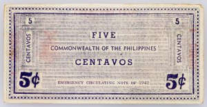 Philippines, 5 Centavos 1942