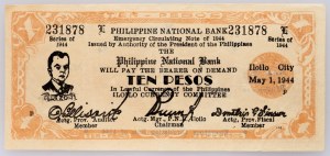 Philippines, 10 Pesos 1944