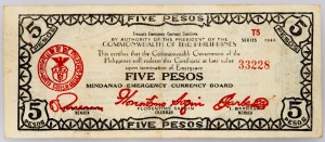 Philippines, 5 Pesos 1944