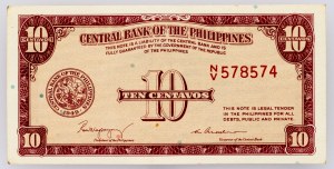 Philippinen, 10 Centavos 1951