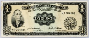 Philippines, 1 Peso 1961-1965