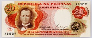 Philippines, 20 Piso 1969