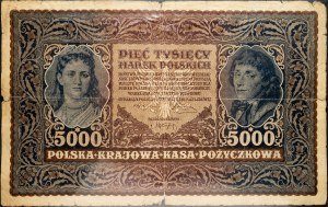 Pologne, 5000 Marek Polskich 1920