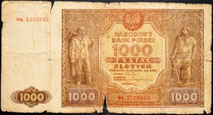 Pologne, 1000 Zloych 1946