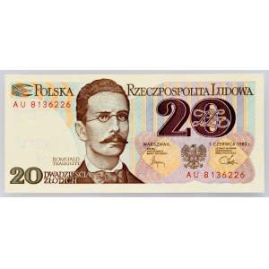 Poland, 20 Zlotych 1982