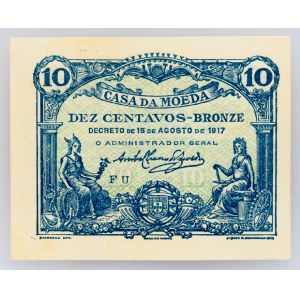 Portugal, 10 Centavos 1917