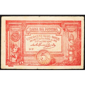 Portugal, 5 Centavos 1918