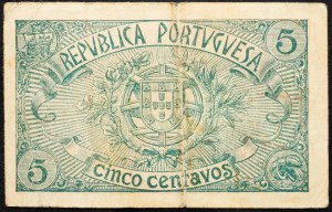 Portugalia, 5 centavos 1918