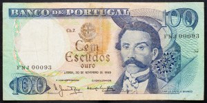 Portogallo, 100 Escudos 1965