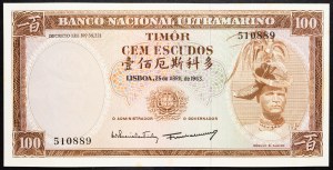 Timor portoghese, 100 scudi 1963