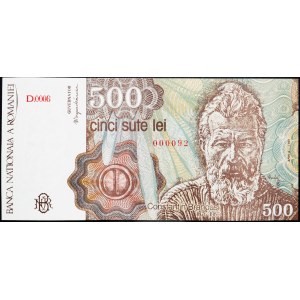 Romania, 500 Lei 1991
