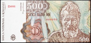 Rumunia, 500 Lei 1991