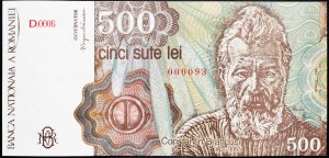 Rumunsko, 500 lei 1991