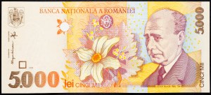 Rumunsko, 5000 lei 1998
