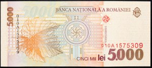 Rumunsko, 5000 lei 1998