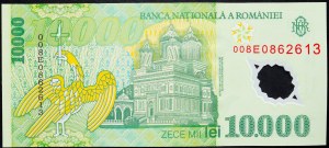 Romania, 10000 Lei 2000