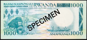 Rwanda, 1000 frankov 1981