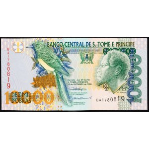 Saint Thomas and Prince's Island, 10000 Dobras 1996