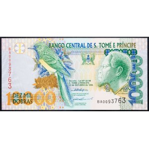 Saint Thomas and Prince's Island, 10000 Dobras 1996