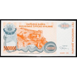 Serbia, 5000000 Dinara 1993