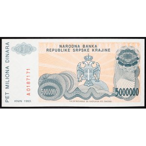Serbia, 5000000 Dinara 1993