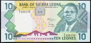 Sierra Leone, 10 Leone 1988