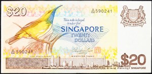 Singapour, 20 dollars 1979