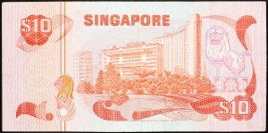 Singapour, 10 dollars 1979-1980
