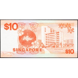 Singapore, 10 Dollars 1988