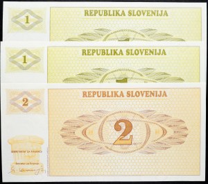 Slovénie, 1, 2 Tolar 1990