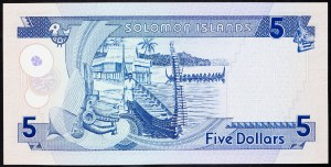 Solomon Islands, 5 Dollars 1986