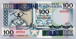 Somalia, 100 Shilin 1987