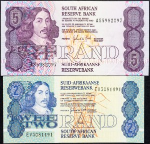 République sud-africaine, 2, 5 Rand 1983-1990