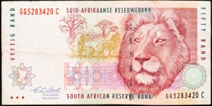 South African Republic, 50 Rand 1992