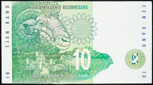Repubblica Sudafricana, 10 Rand 1993