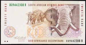 République sud-africaine, 20 Rand 1993