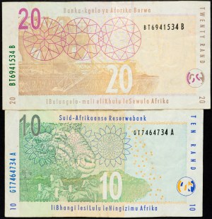 Juhoafrická republika, 10, 20 randov 2005-2009