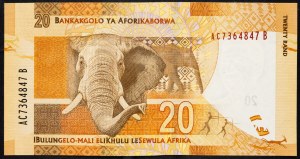Repubblica Sudafricana, 20 Rand 2012