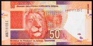 Repubblica Sudafricana, 50 Rand 2012
