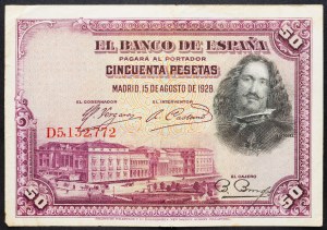 Espagne, 50 Pesetas 1928