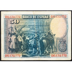 Spain, 50 Pesetas 1928