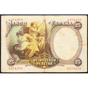 Spain, 25 Pesetas 1931