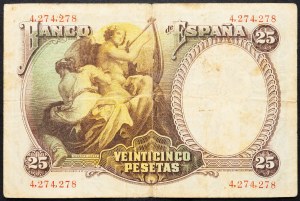 Španělsko, 25 peset 1931
