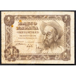 Spain, 1 Peseta 1951