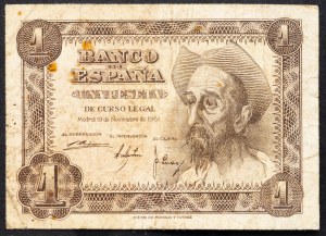 Španielsko, 1 peseta 1951
