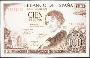 Španělsko, 100 peset 1965